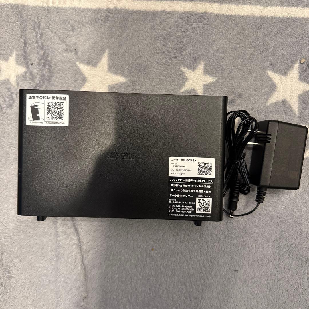 外付けハードディスク・ドライブ BUFFALO NAS 2TB LS210D0201G