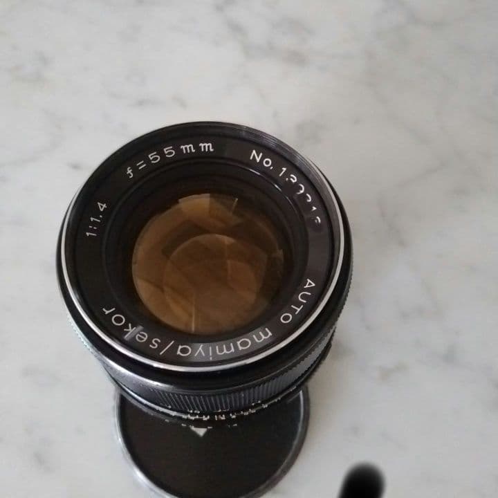 マミヤ　Mamiya Sekor Auto 55mm f/1.4 レンズ