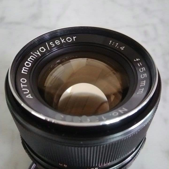 マミヤ　Mamiya Sekor Auto 55mm f/1.4 レンズ