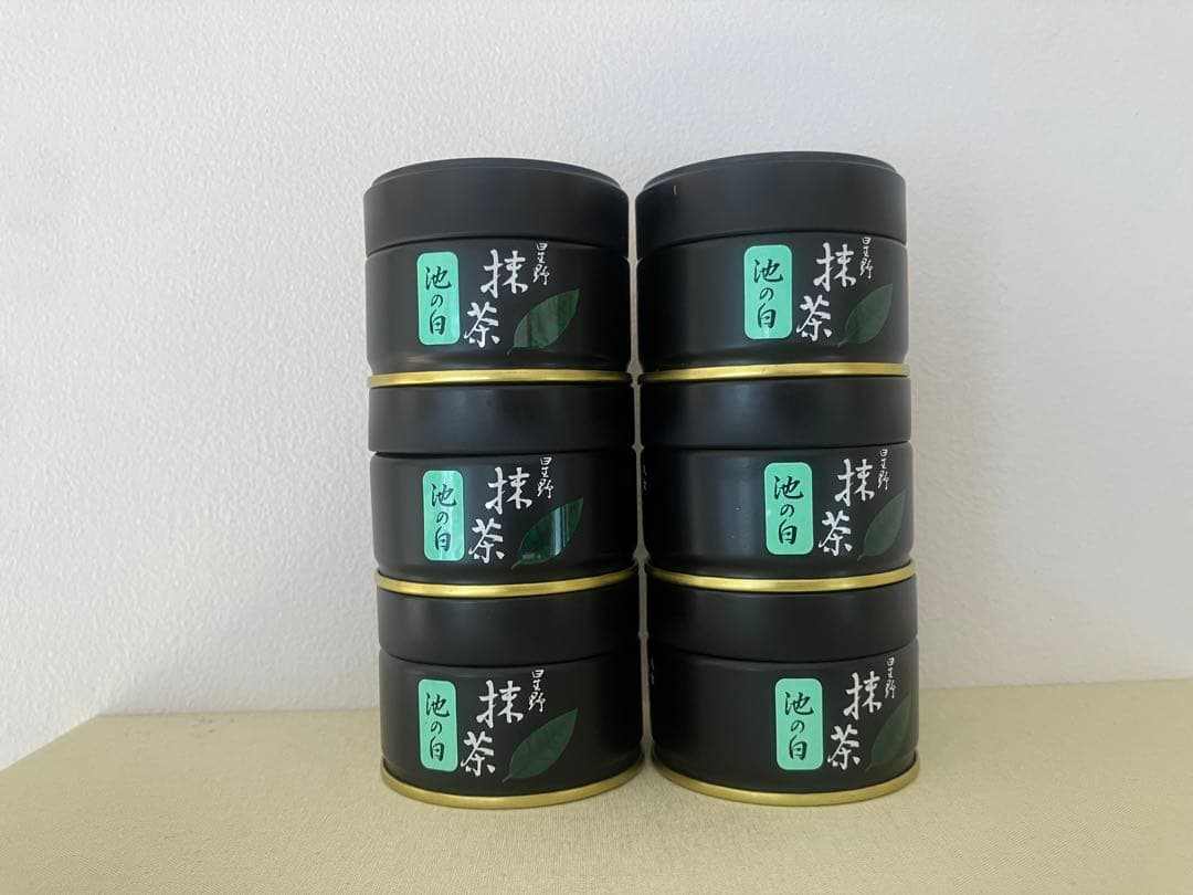 池の白 抹茶 20g缶 6個セット