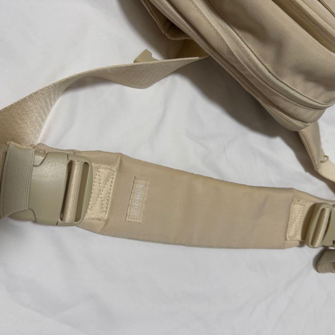 POMULU ポムル 2WAYヒップシートバッグ アイボリー 抱っこ紐ショルダー