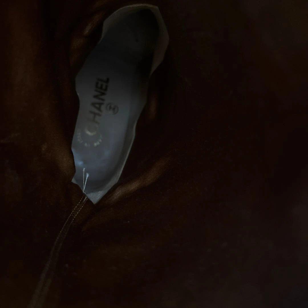 CHANEL デニム　ブーツ　ココマーク　デニム　シューズ　スニーカー　シャネル