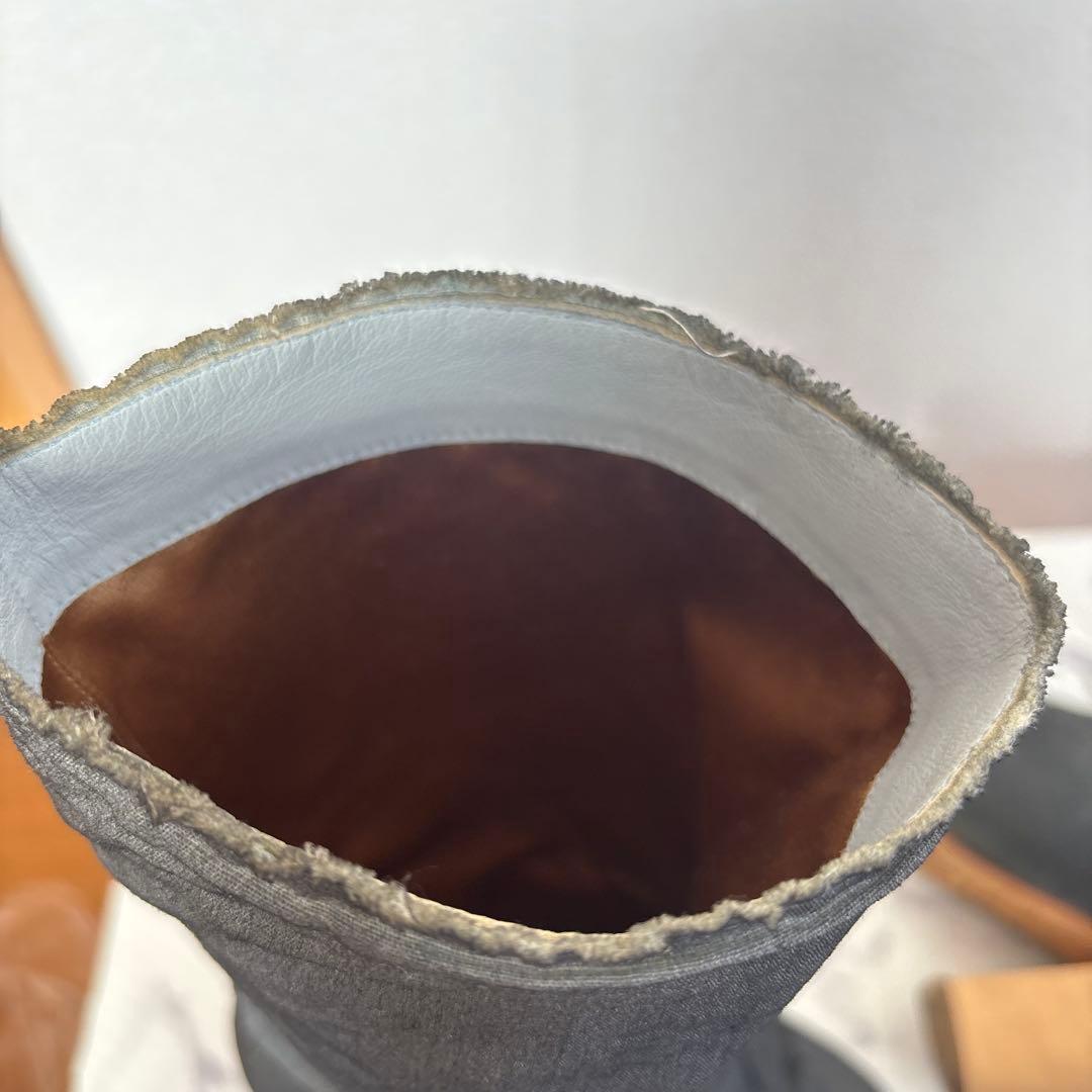 CHANEL デニム　ブーツ　ココマーク　デニム　シューズ　スニーカー　シャネル