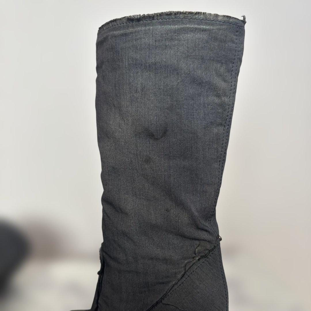 CHANEL デニム　ブーツ　ココマーク　デニム　シューズ　スニーカー　シャネル