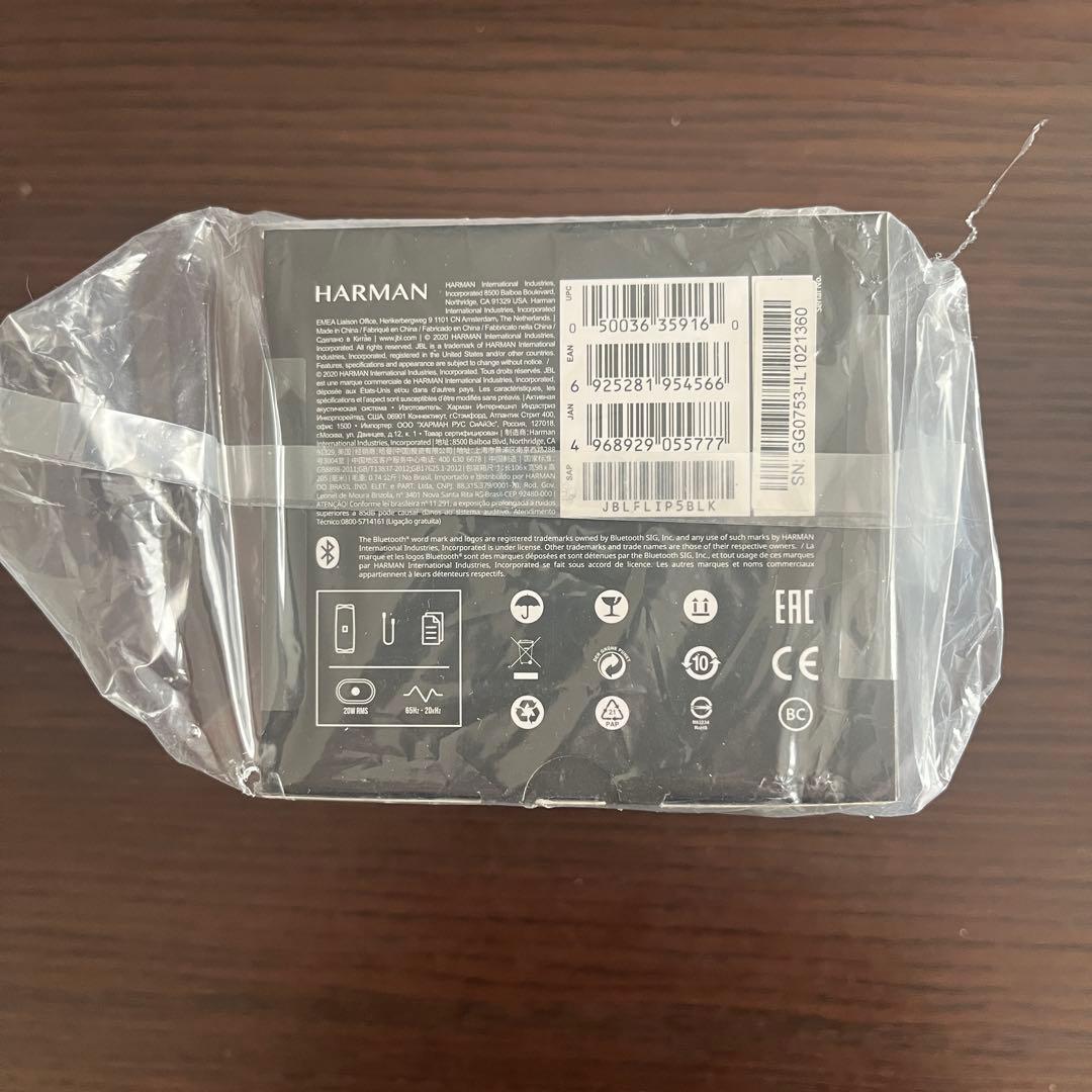 【新品・未開封】JBL FLIP5 スピーカー(カラー：ブラック)