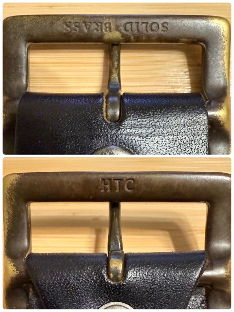 バイカー必見‼️⭐️極美品⭐️HTC ×BACKBONEコラボベルト⭐️ブラックレザー