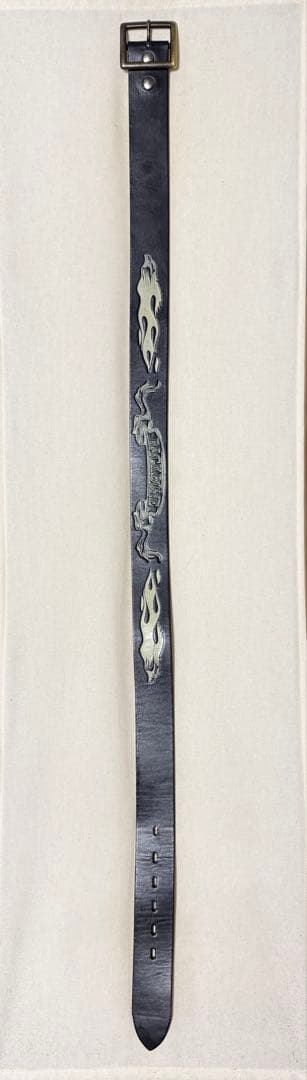 バイカー必見‼️⭐️極美品⭐️HTC ×BACKBONEコラボベルト⭐️ブラックレザー