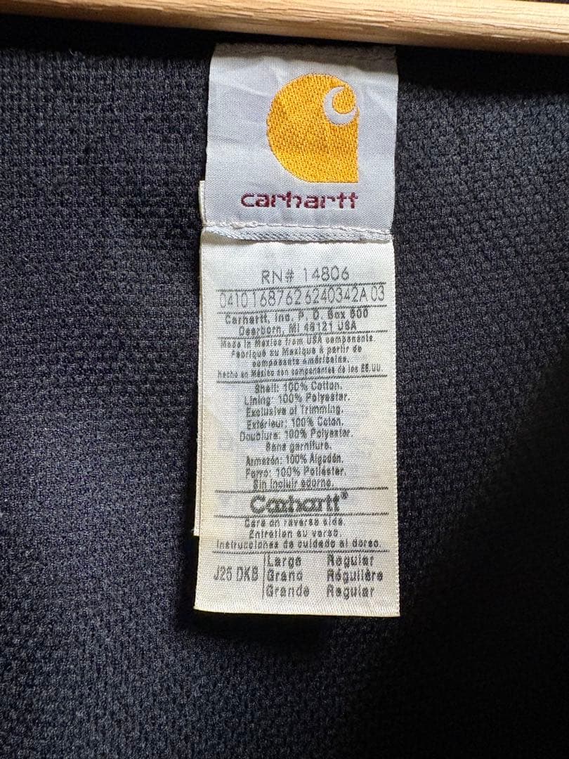 【希少】carhartt アクティブジャケット モカブラウン　裏サーマル