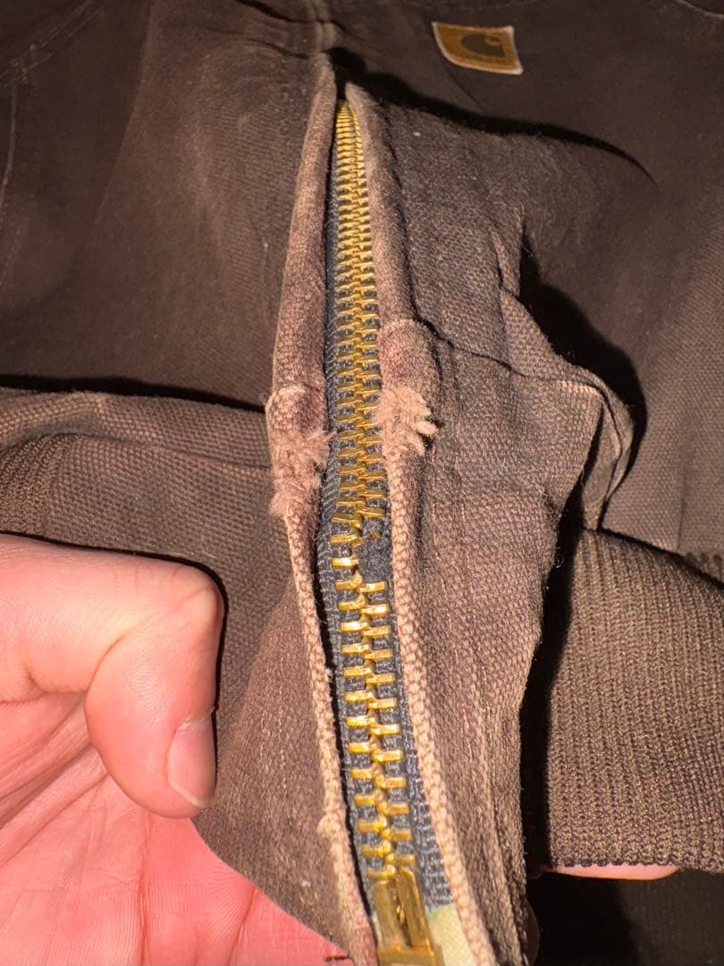 【希少】carhartt アクティブジャケット モカブラウン　裏サーマル