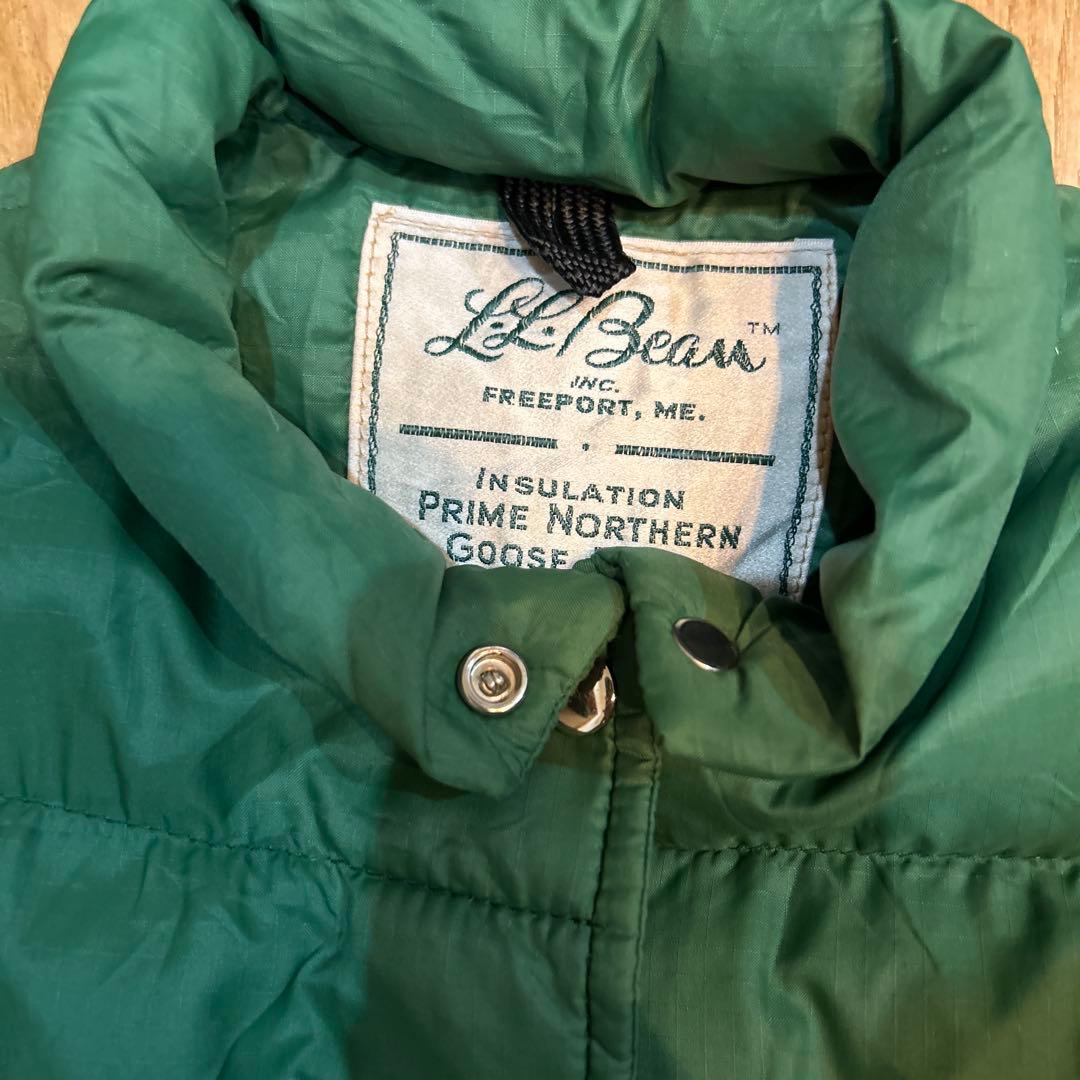ま*す様 L.L.Bean 60s-70s 筆記体タグ ダウンベスト