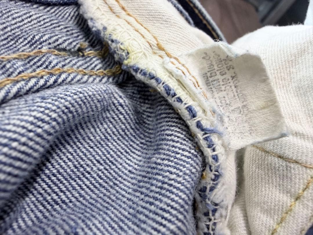 70s levi's 505 66前期　シングルステッチ　イエローライン　縦落ち