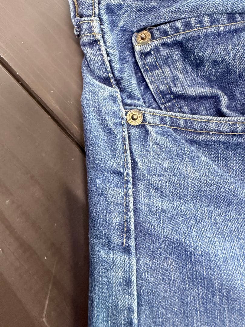 70s levi's 505 66前期　シングルステッチ　イエローライン　縦落ち