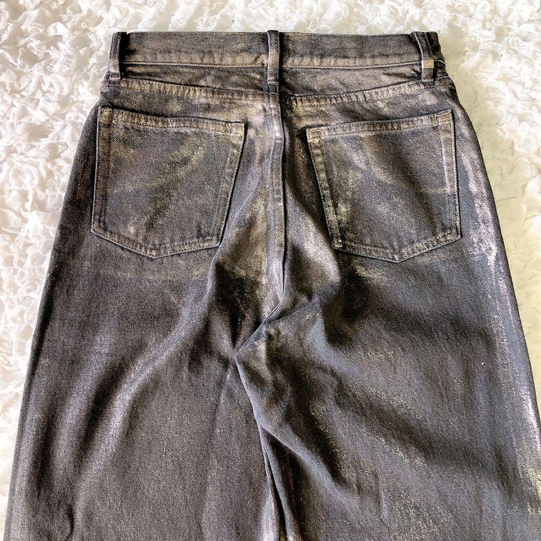 Ameri アメリ FOIL STRAIGHT COLOR DENIM 26