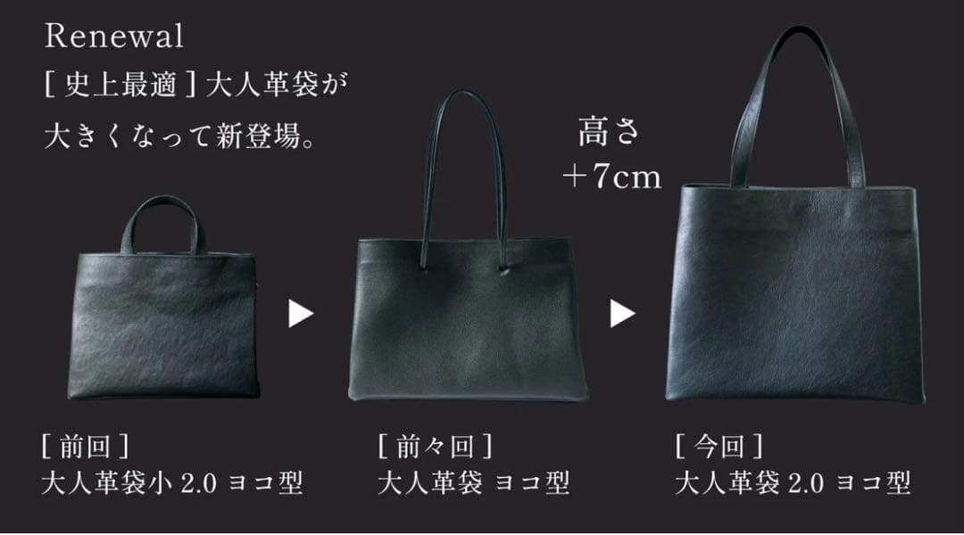 【新品】大人革袋 2.0 ヨコ型 新進工房 レザートートバッグ SINSIN保証