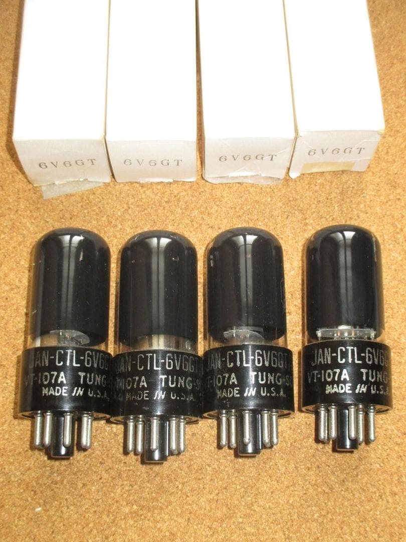Tung-Sol JAN CTL6V6GT/G VT107A 真空管 4本セット