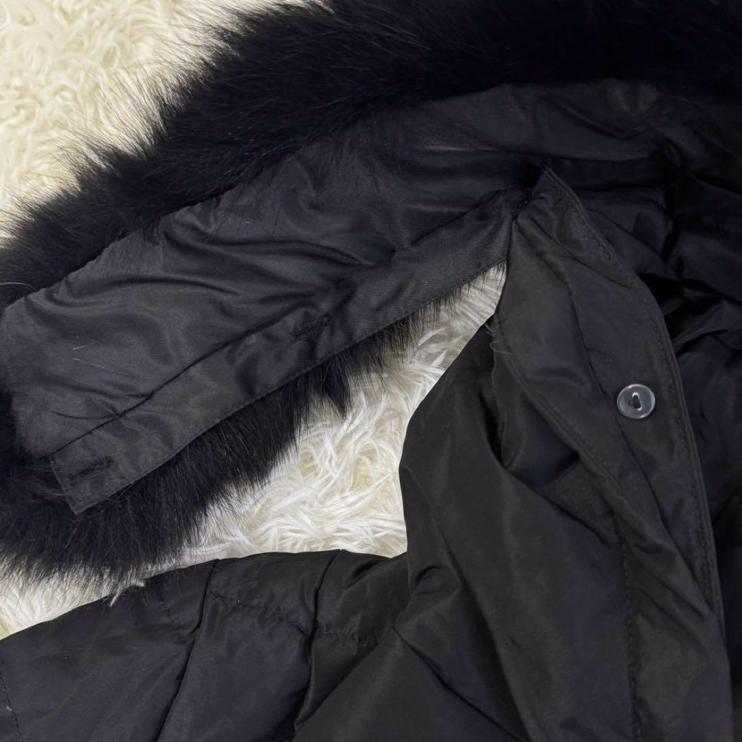 Zelal motomachi ダウン　ロングコート　フォックスファー　ブラック