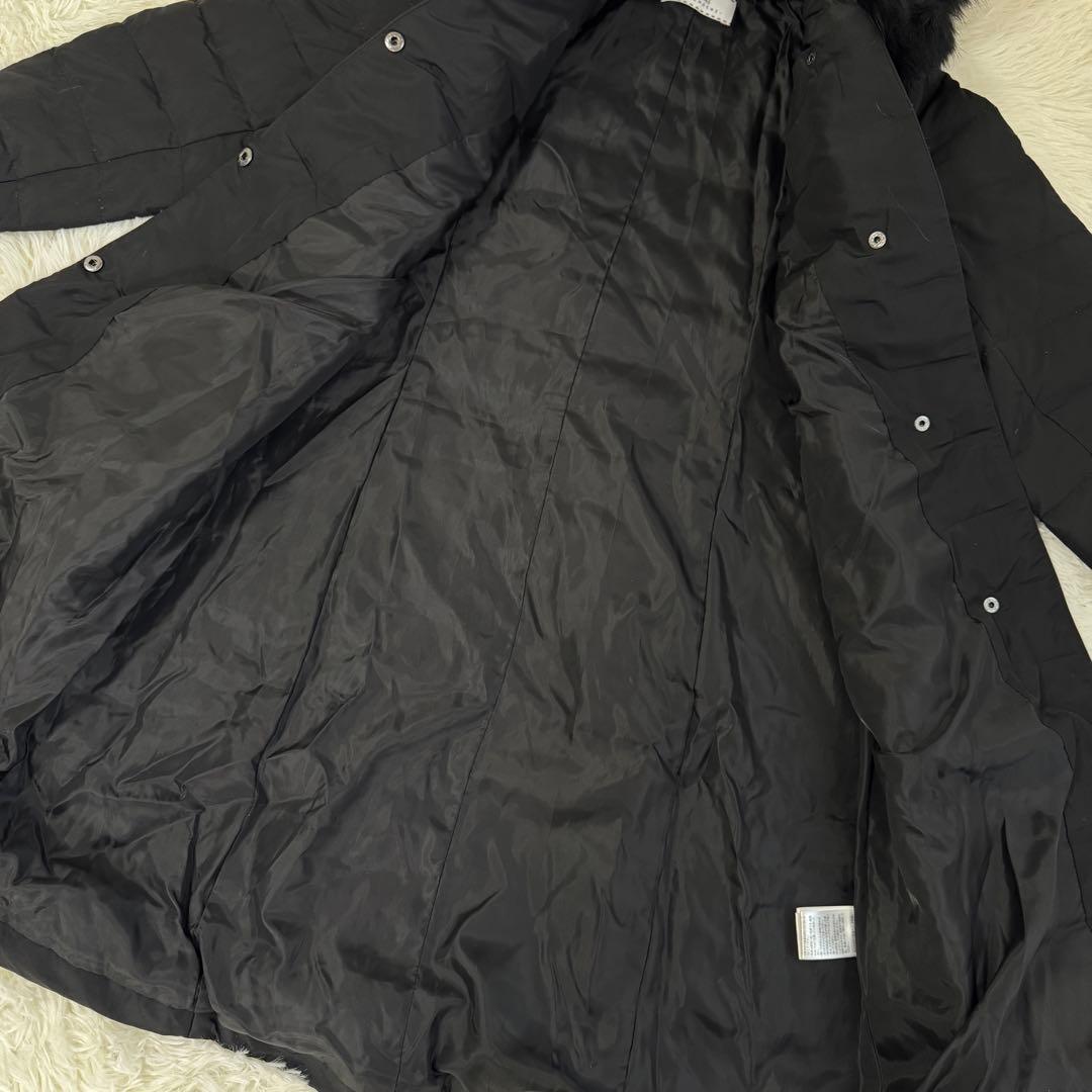 Zelal motomachi ダウン　ロングコート　フォックスファー　ブラック