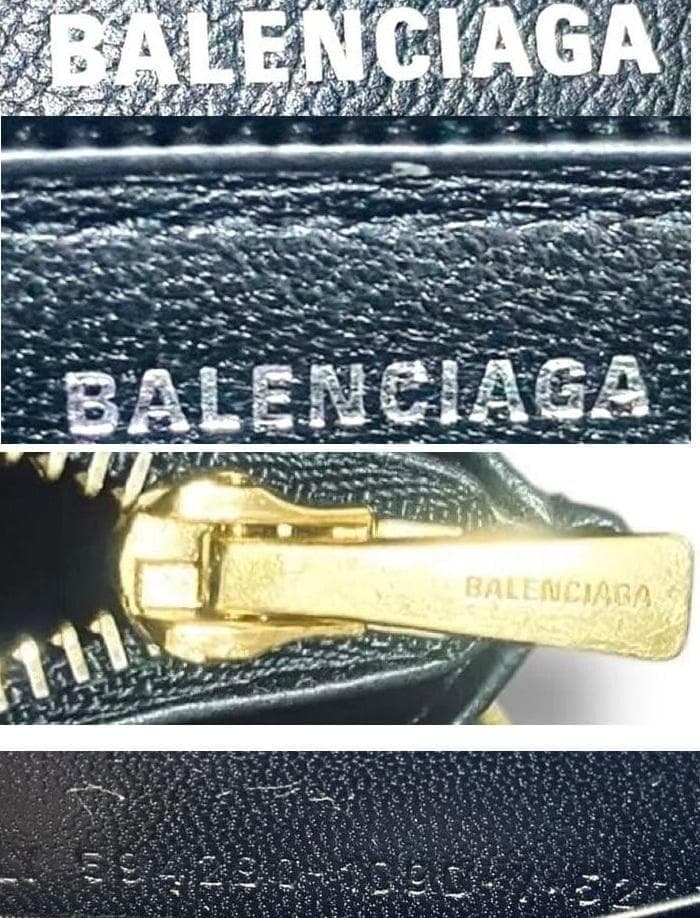 美品 バレンシアガ BALENCIAGA ラウンド ゴールド ファスナー 長財布