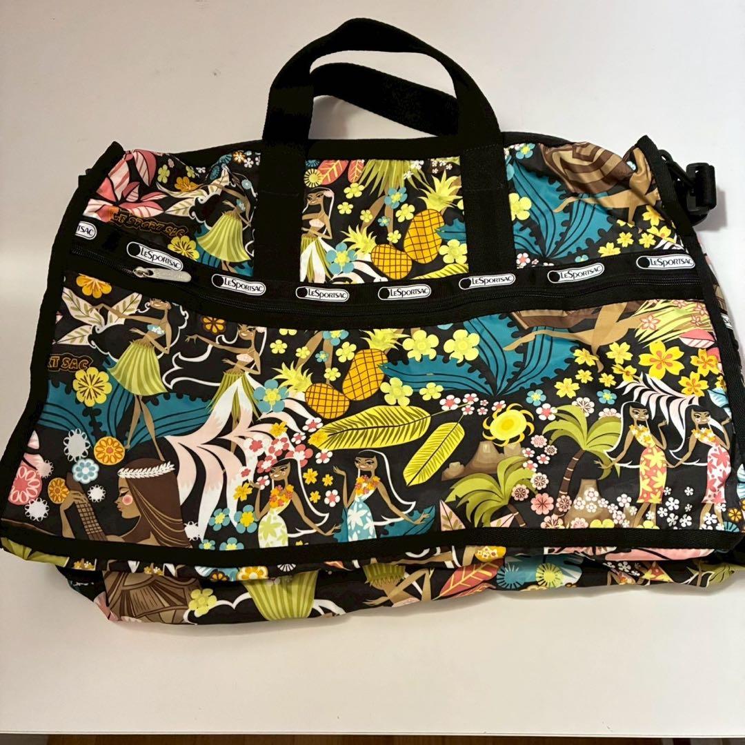 ハワイ限定　LeSportsac 　 ボストンバッグ　ショルダー　フラガール
