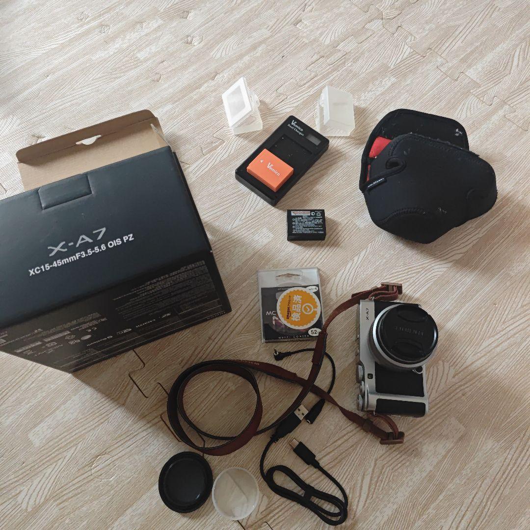 Fujifilm X-A7 デジタルカメラ シルバー