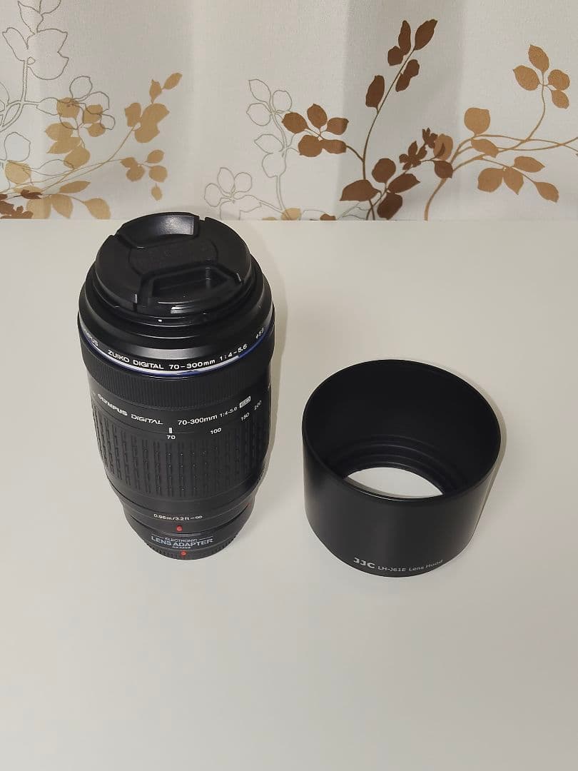 OLYMPUS 70-300mm ズームレンズ + レンズアダプター