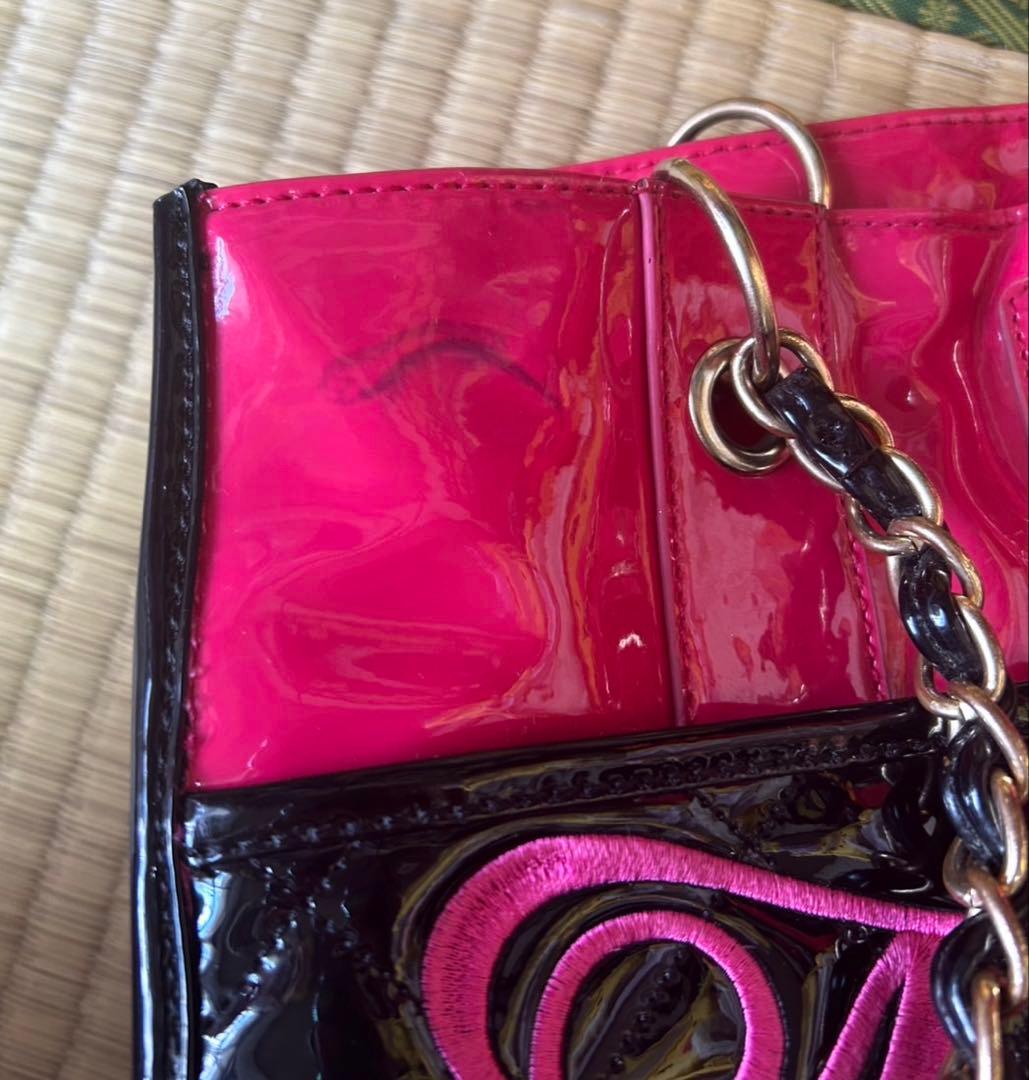 00s MARS リボンチャーム付き キルティングバッグ