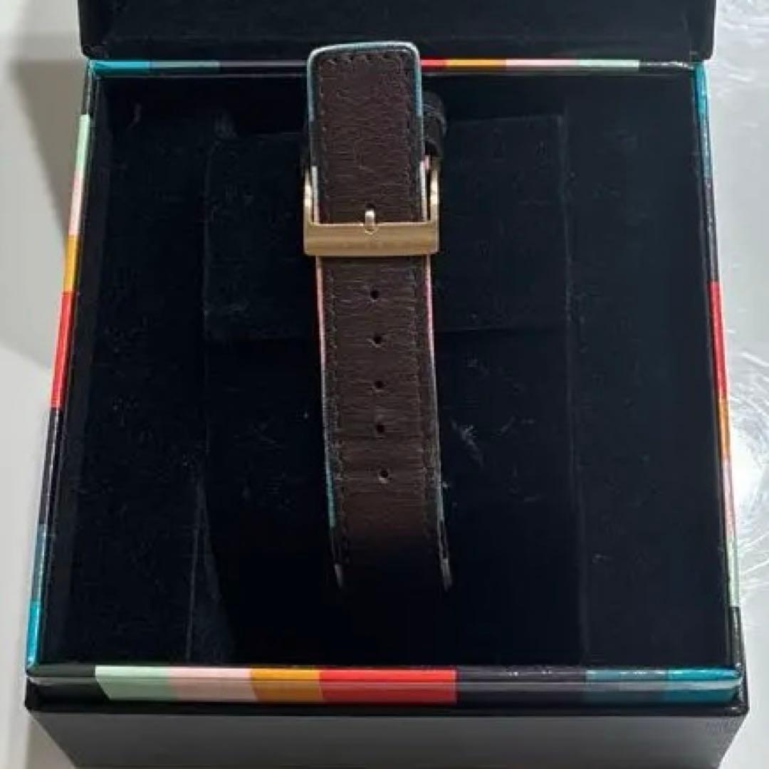 【美品】ポールスミス 時計 メンズ　ブラウン×バーガンディ