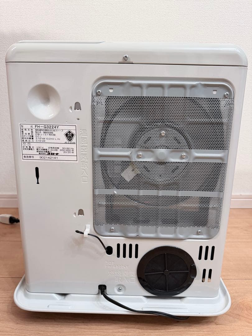 24年製CORONA 石油ファンヒーター ホワイト FH-G3224Y