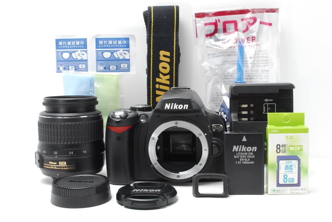 【ショット数少　美品】Nikon D40X　スマホ転送　全て揃った安心セット