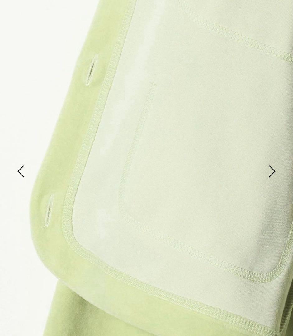 今期2026春夏<6（ROKU）＞ベロア カラー カーディガン