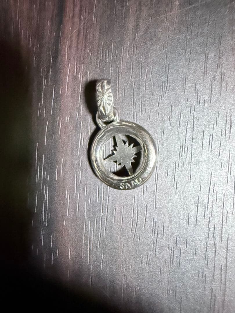 シルバー コンパス ペンダント SAAD