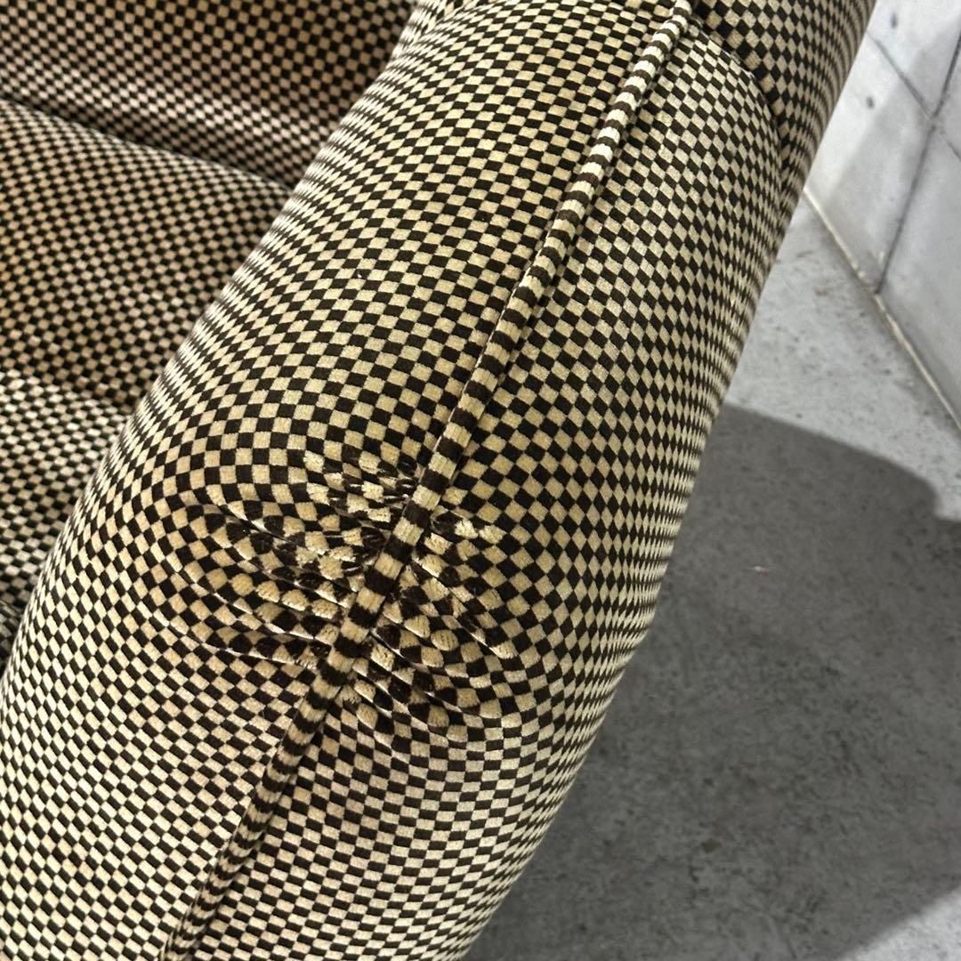 テ*ン様 ✦70’s✦昭和レトロ 千鳥格子 1人掛けソファ｜昭和レトロ ミッドセ