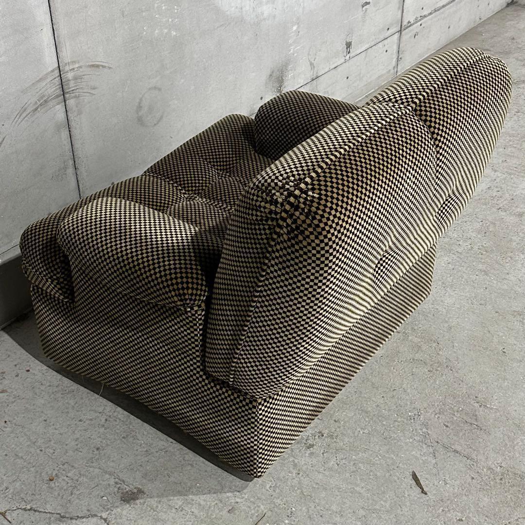 テ*ン様 ✦70’s✦昭和レトロ 千鳥格子 1人掛けソファ｜昭和レトロ ミッドセ