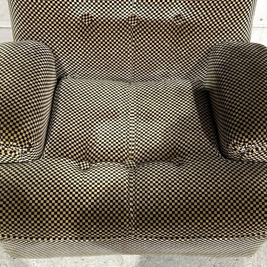 テ*ン様 ✦70’s✦昭和レトロ 千鳥格子 1人掛けソファ｜昭和レトロ ミッドセ