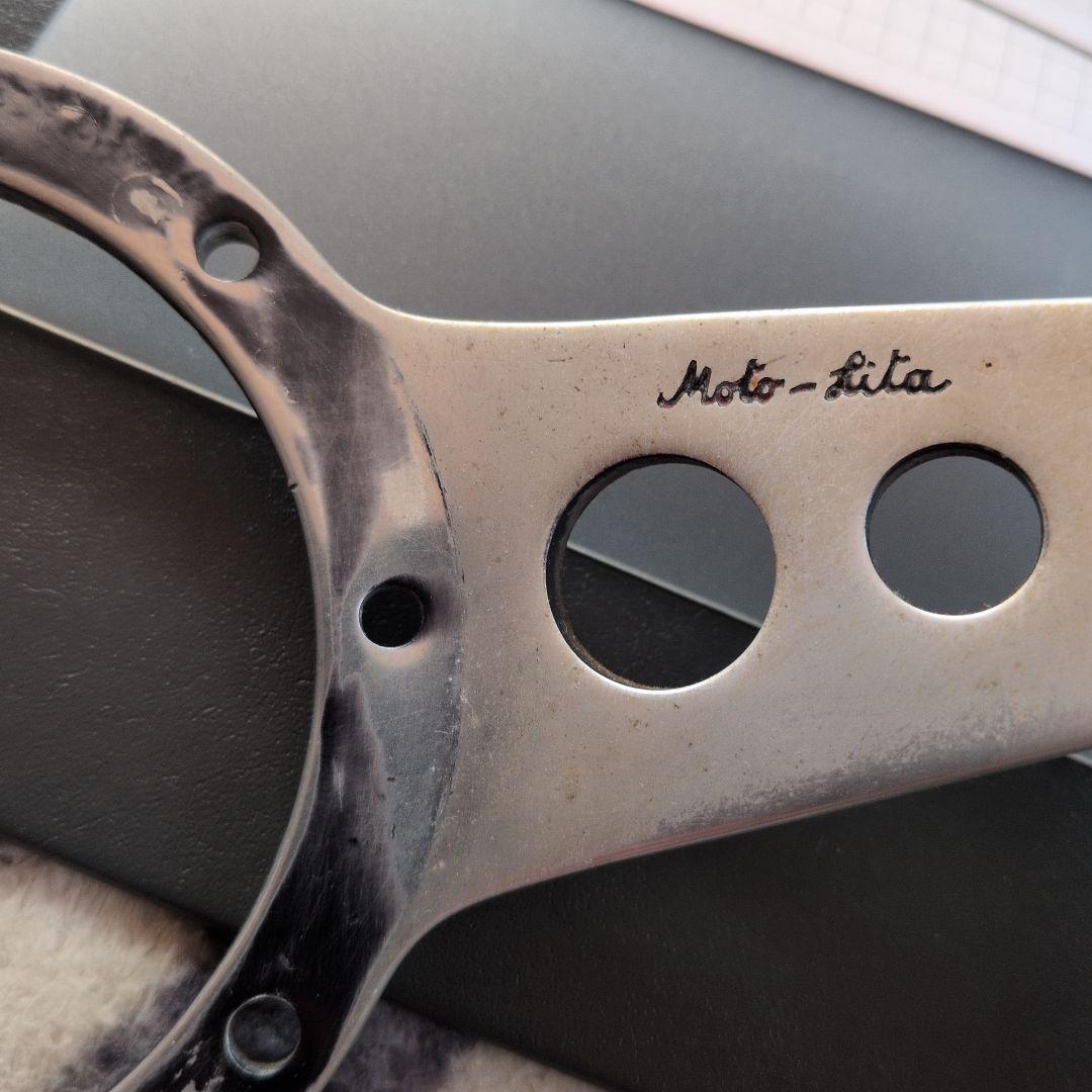 希少品、モトリタ ステアリング37㌢、アダプターリング付き