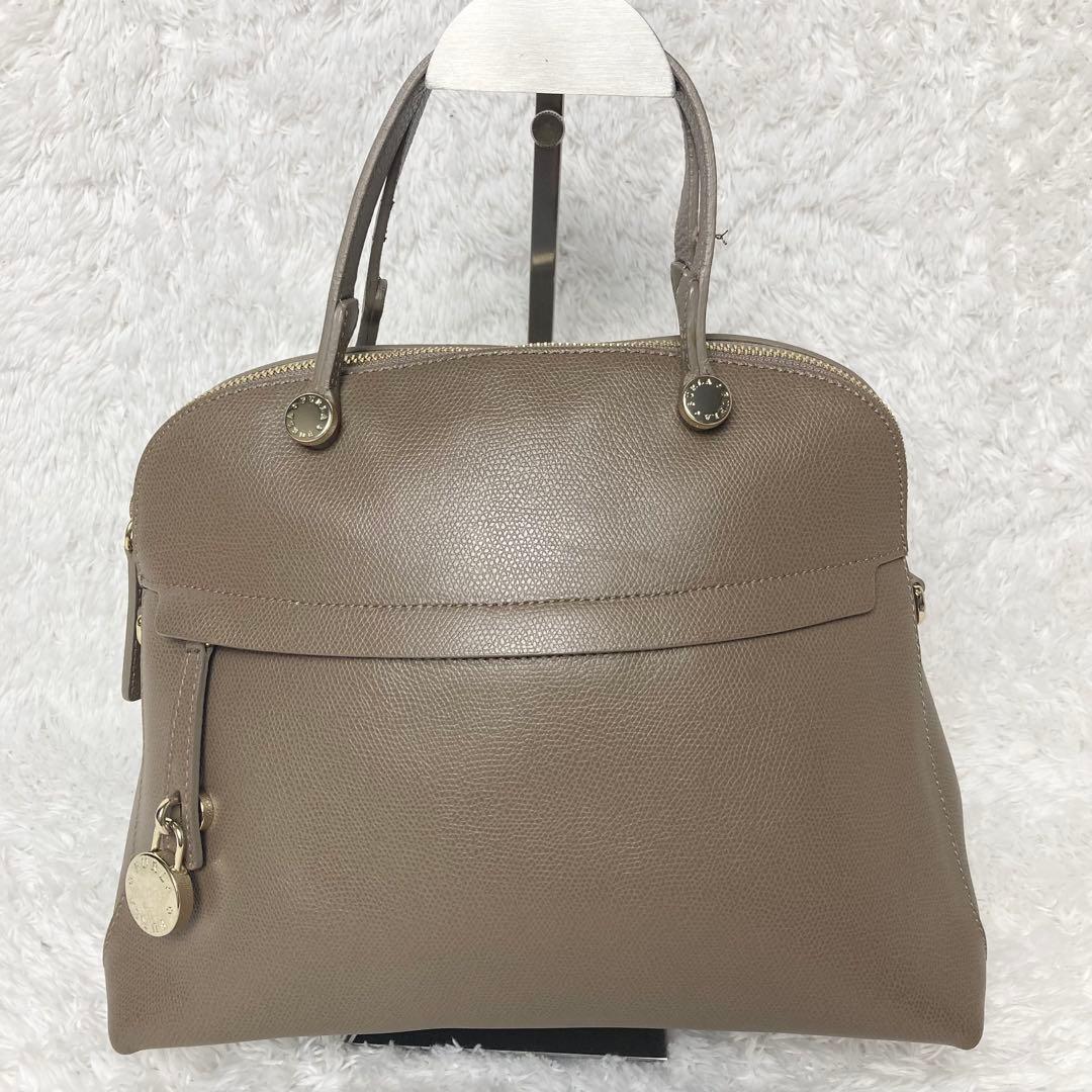 美品✨フルラ　パイパー　M バンドバッグ　ショルダーバッグ　2way レザー