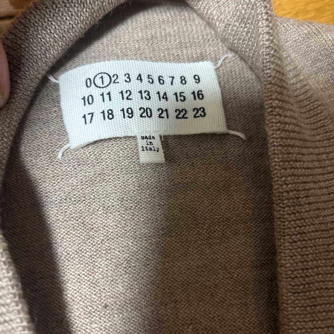 マルタンマルジェラMaison Margielaウールニット エルボーパッチXS