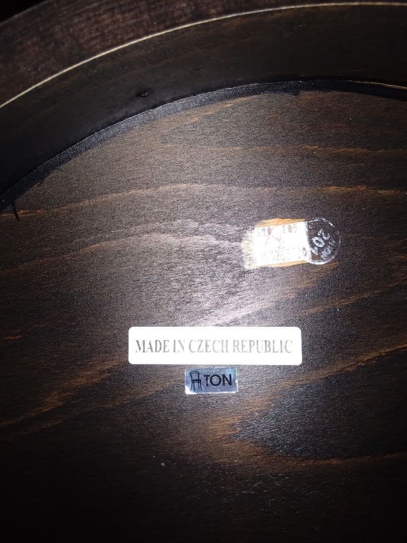 TON ダークブラウン木製椅子 2脚セット