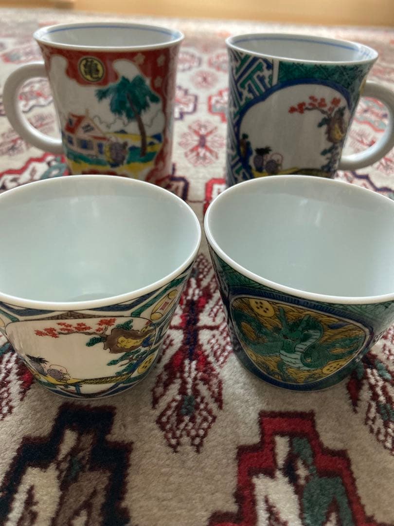 ドラゴンボール マグカップとミニカップ 九谷焼 2セット　合計4点新品未使用