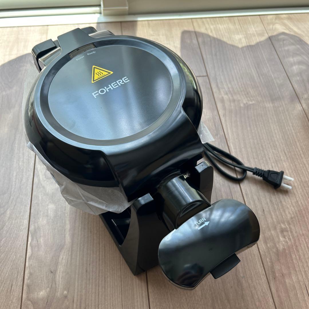 FOHERE ワッフルメーカー ブラック