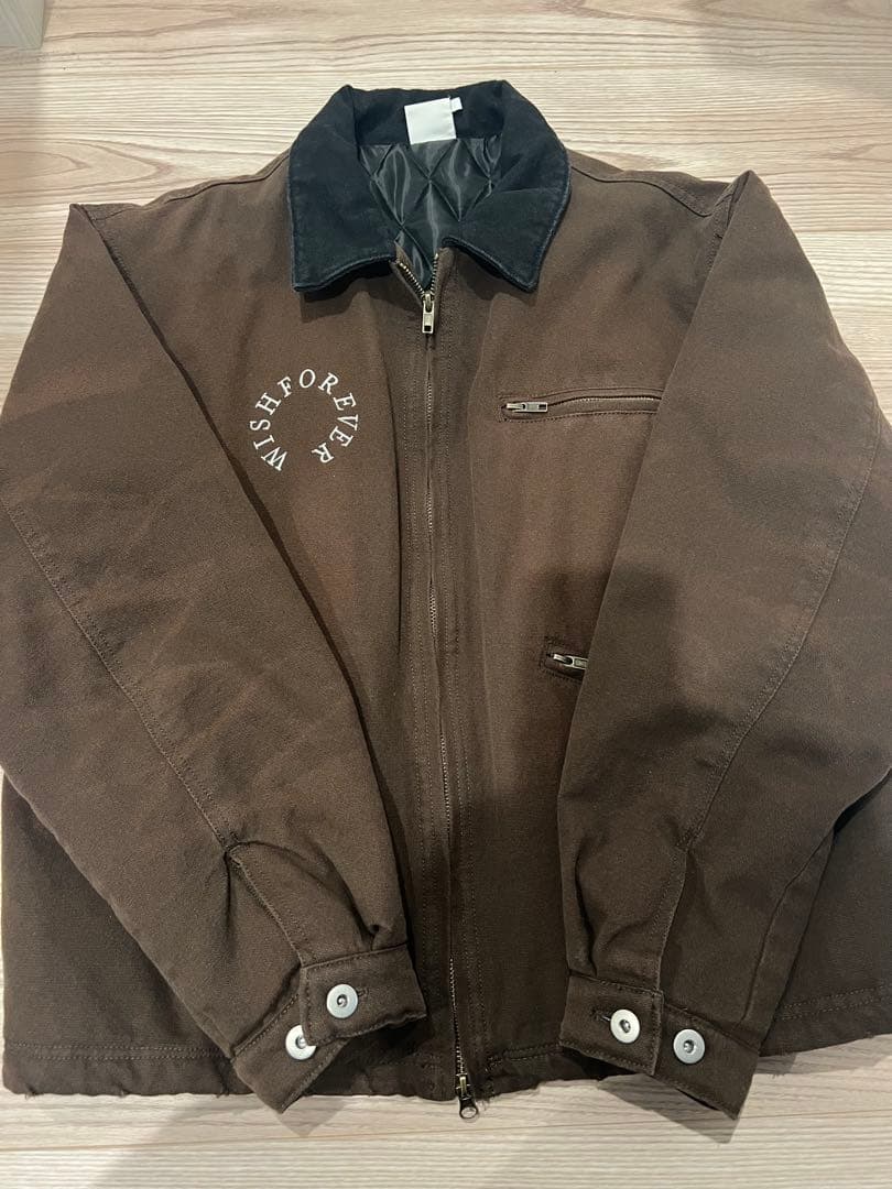 WISH FOR EVERドローコードビンテージライクショートダックジャケットM