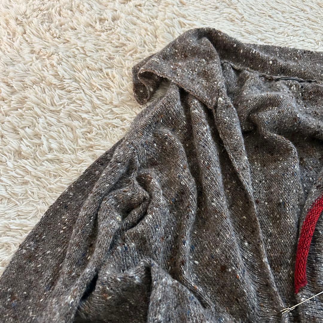 ワイズ　ヨウジヤマモト　アンゴラ　カーディガン　安全ピン　ビックカラー　変形