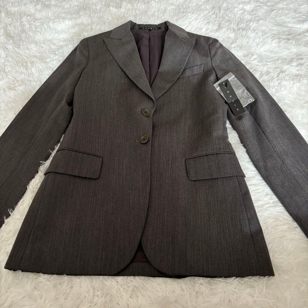 theory ダークグレー スーツ S 新品タグ付き