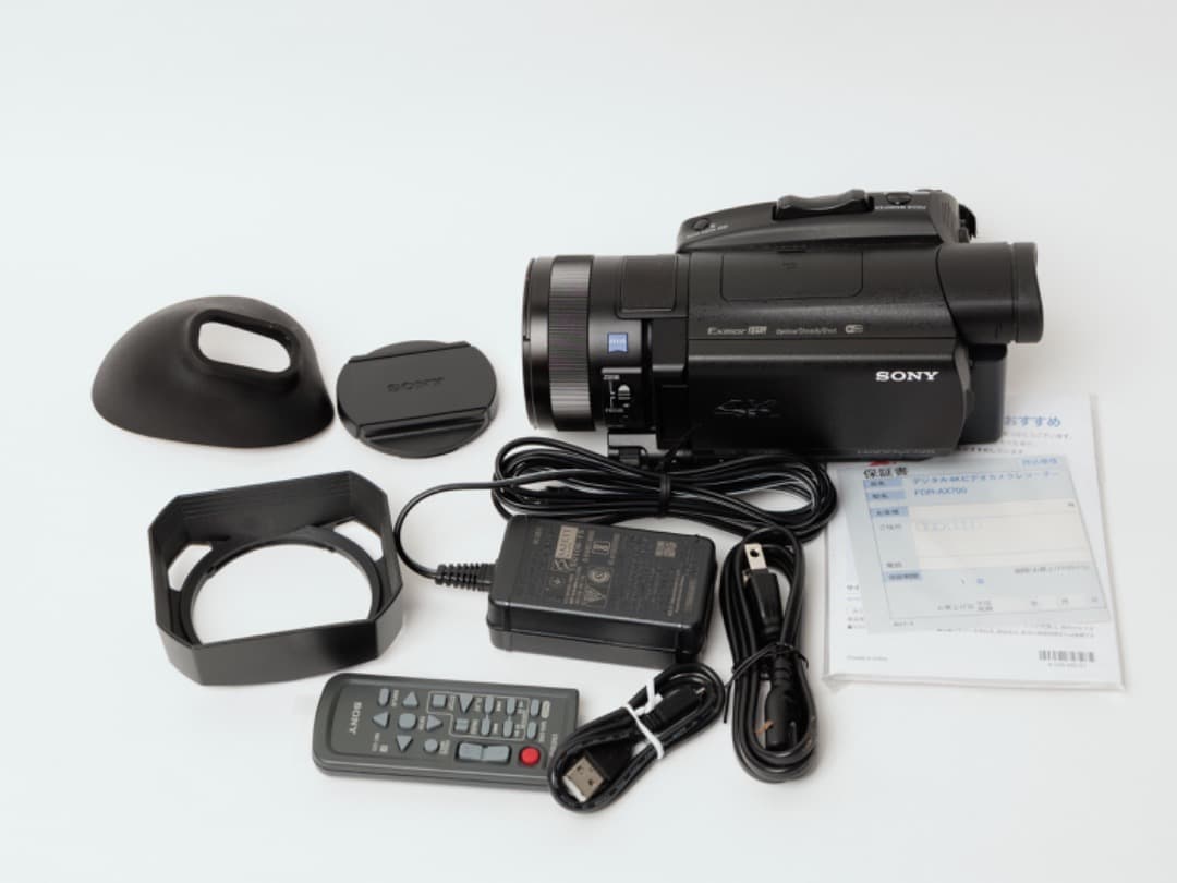 緊急値下げ SONY FDR-AX700 4Kビデオカメラレコーダー防湿庫保存