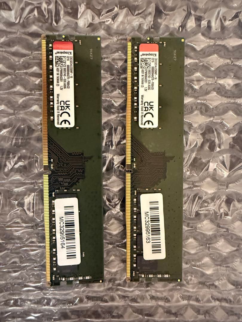 kingston DDR4 32GB(16GB×2) 3200MT/sメモリ