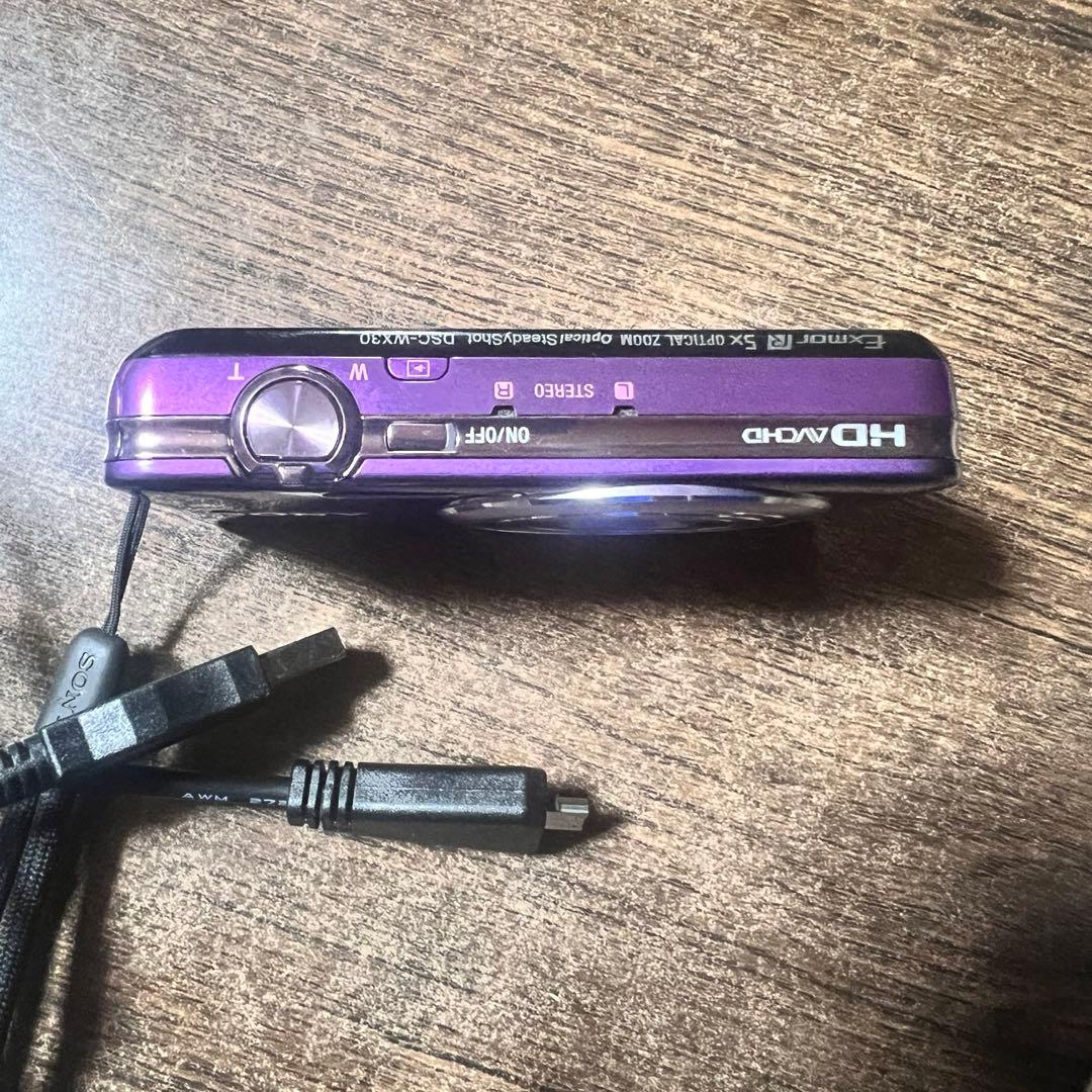 SONY Cyber-shot WX30 パープル　動作確認済