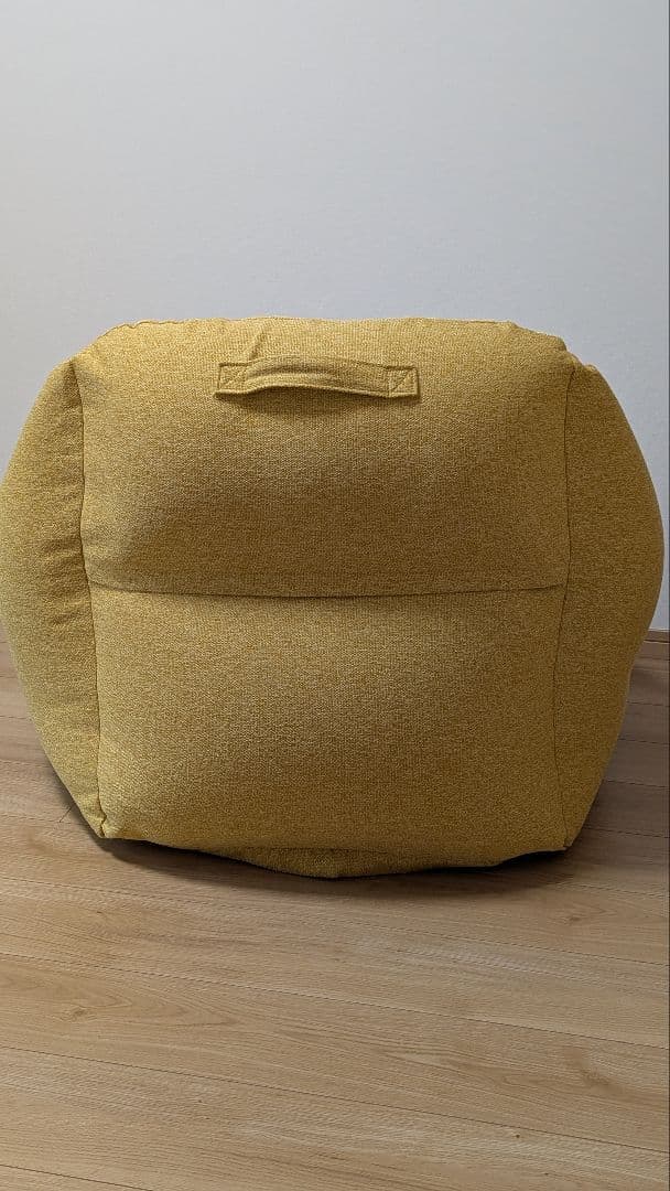 無印良品　空気でできたソファ　イエロー