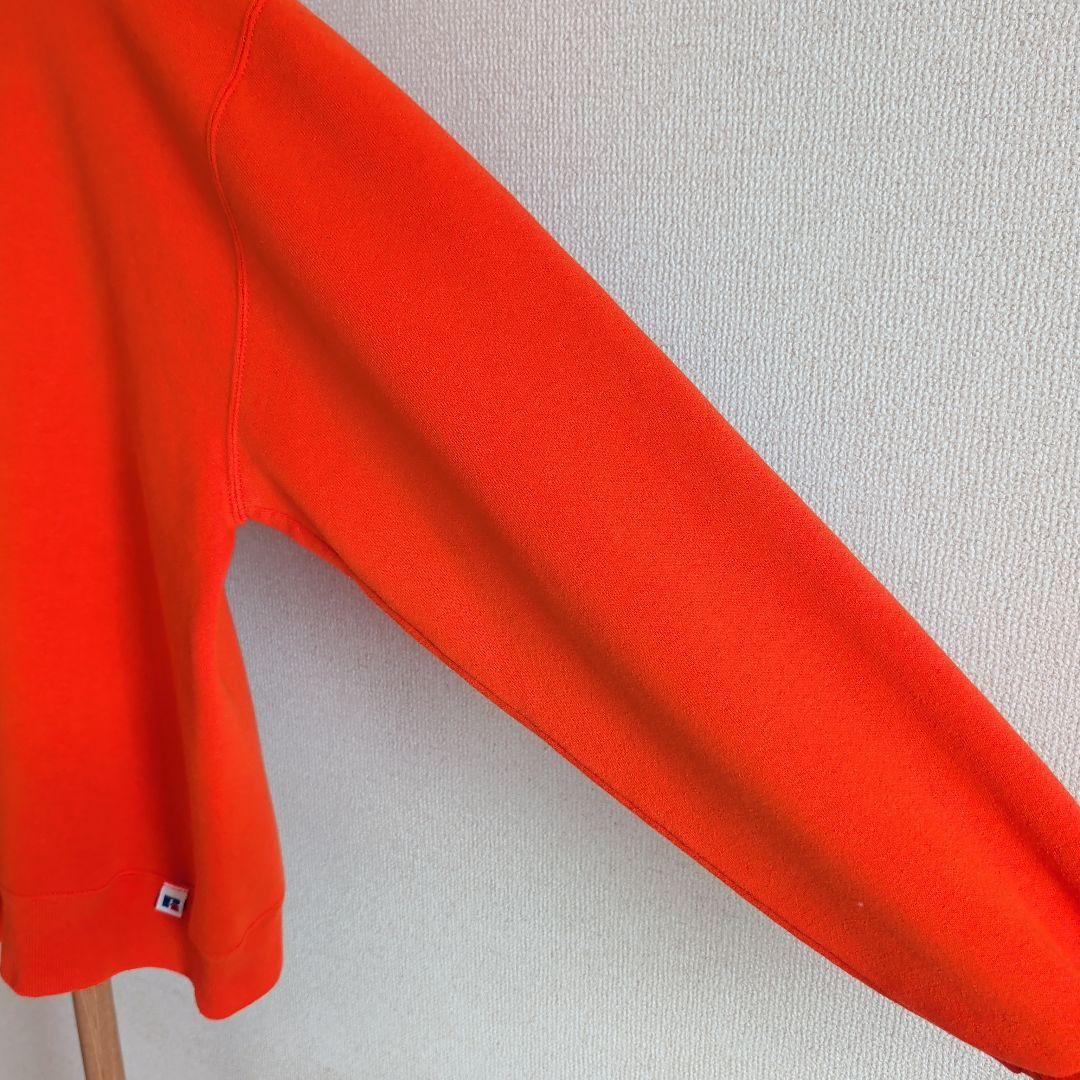 90s USA製 RUSSELL ATHLETIC 無地 スウェット オレンジ