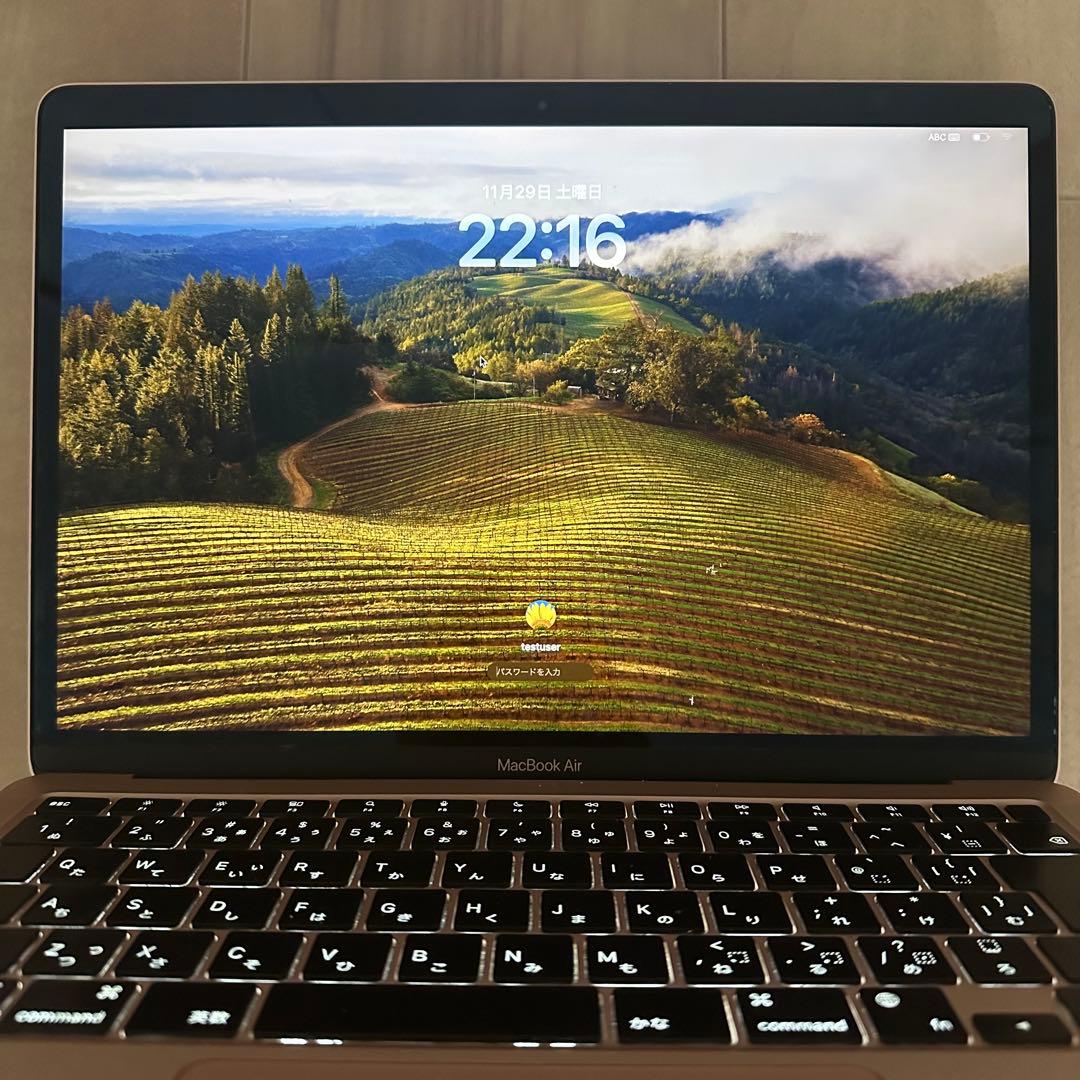 MacBook本体 Apple MacBook Air 2020 M1 16GB 516GB