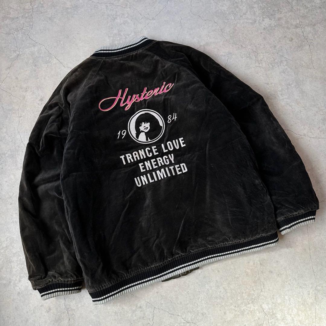 HYSTERIC GLAMOUR リバーシブル ベロア スカジャン